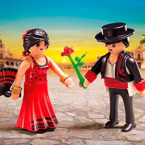 Duo De Personajes Bailarines De Flamenco  6845 - Playmobil