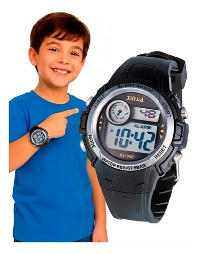 Relógio Xinjia Sinka XJ-882 Digital Infantil com Alarme