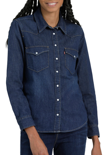 Camisa Mujer Ultimate Western Azul Oscuro Levis 86832-0017