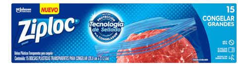 Bolsas Reutilizables Para Congelar Doble Cierre 15 Unidades