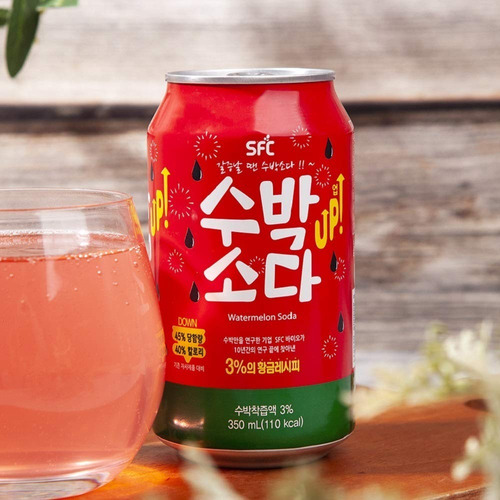 Bebida Gaseosa Sandia, Alimentos Coreanos, Corea Del Sur .