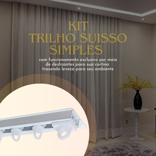 Kit Trilho Suisso Simples Max Desliz E Term 3metros