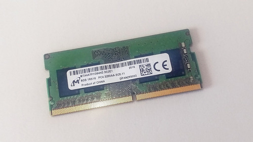 Imagem 1 de 2 de Memória 8gb Notebook Micron Ddr4 3200 Mhz Mta4atf1g64hz-3g2