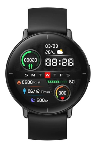 Smartwatch Mibro Lite 1.3" caixa  black, pulseira  black XPAW004
