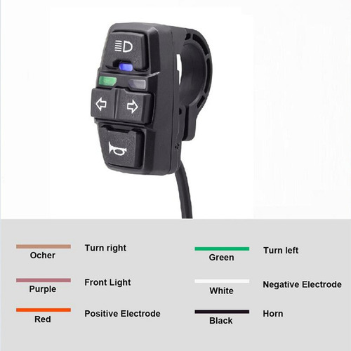 Interruptor De Luz Para Bicicleta Elétrica + Buzina E