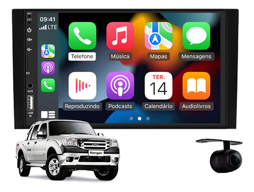 Central Multimidia Android Auto Ford Ranger 2010 2011 2012