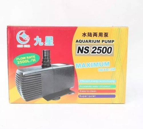 Bomba Submersa 2500l/h Minjiang Ns-2500 Recalque Hidroponia 220V