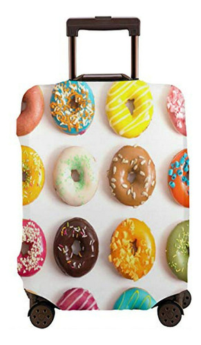 Maleta - Nicokee Travel Suit  Cover Yummy Colorful Donut