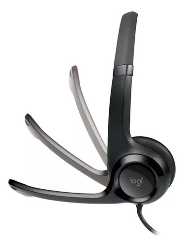 5 Pack Audífonos Logitech H390 Control De Volumen Usb, Negro