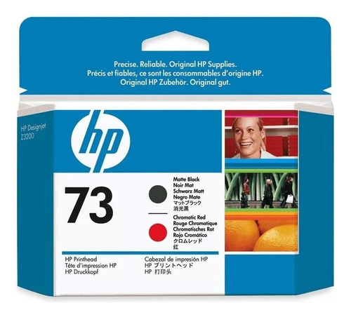 Cabezal de impresión HP 73 negro y rojo mate CD949a Z3200