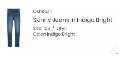 Jeans Original Oshkosh Unisex Para Niños Talla 8 Y 10