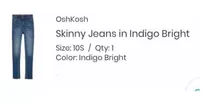 Comprar Jeans Original Oshkosh Unisex Para Niños Talla 8 Y 10