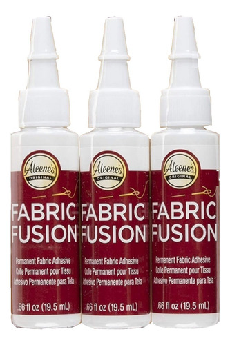 Pegamento Adhesivo Para Telas Aleene's Fabric Fusion 3 Pack Color Neutro