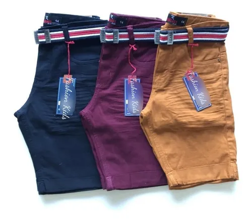 Bermuda jeans colorida masculina sales