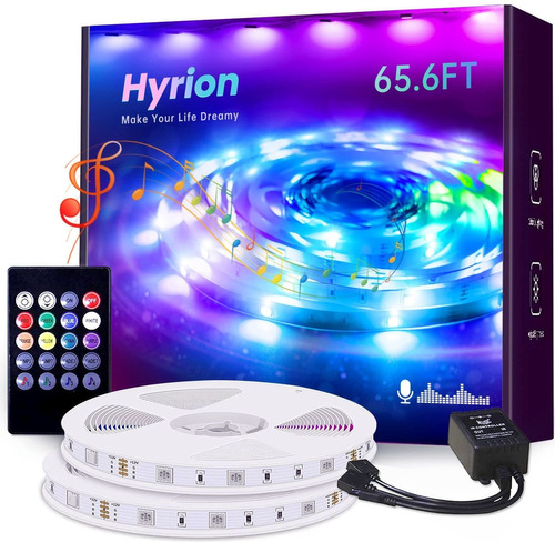 Tira De Luces Led Para Dormitorio, 5050 Rgb Control Rem...