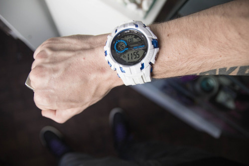 Reloj Hombre Digital Prospace Nws Blanco Sumergible Deporte