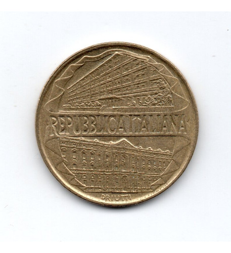 Italia Moneda 200 Liras Año 1996 Km#184 100º Academia Guardi