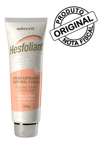 Creme Esfoliante Corporal E Facial Hesfoliant Nobrevie 120g