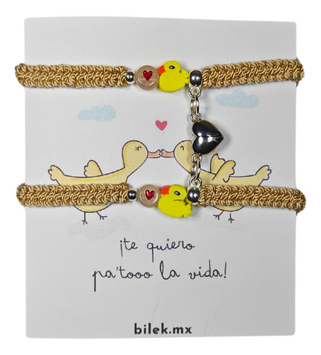 Pulseras De Patitos Para Pareja Con Imán Y Figuras Patitos 9 Cm 28 Cm