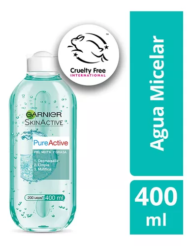 Agua Micelar Garnier Pure Active x400ml - Surticosméticos