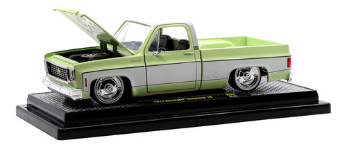 Chevy Cheyenne Pickup Truck Verde Oliva Claro Blanco Ltd Ed