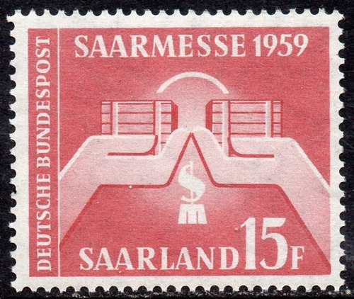 Saar = Sarre Sello Mint 7° Feria Internacional Año 1959 