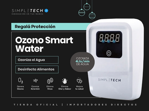 Imagen 2 de 9 de Ozonizador Purificador De Agua Para Grifo Lampara Uv Regalo