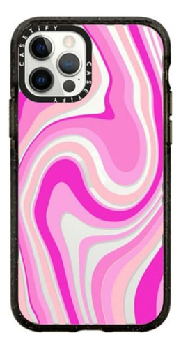 Funda Casetify Para iPhone 12/12 Pro Ondas Rosas