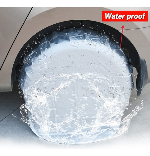 4pcs Negro Car Rv Auto Protector De La Cubierta De La Rueda