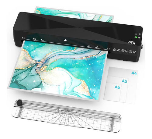 Laminator Machine A4 Con Hojas De Laminación 30 Piezas, Lami