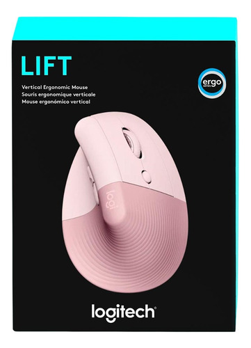 Mouse Logitech  MOUSE Mouse Logitech Lift Vertical Wireless/bt Rose