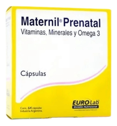 Eurolab Maternil Prenatal X 64 Cápsulas