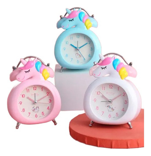 Reloj Despertador Infantil - Unicornio