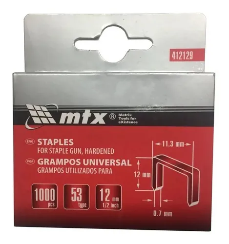 comprar Grampo Pu002F Grampeadores Tipo 53com 12mm 1.000un 412129 Mtx comprar Grampo Pu002F Grampeadores Tipo 53com 12mm 1.000un 412129 Mtx