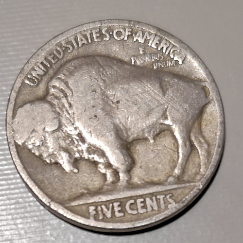 Moneda Five Cents Búfalo 1920