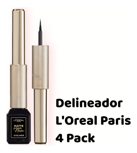 Delineador Líquido Matte Signature De L'oreal (paquete De 4)