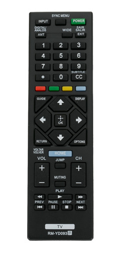 Control Remoto Rm-yd093 Cabe Para Sony Tv Lcd De Alta