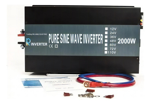Inversor De Corriente De Onda Sinusoidal 2000w 12 Dc A 120ac
