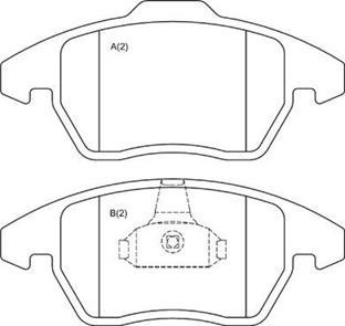 Pastilha Dianteira C4 16v / 307 2.0i