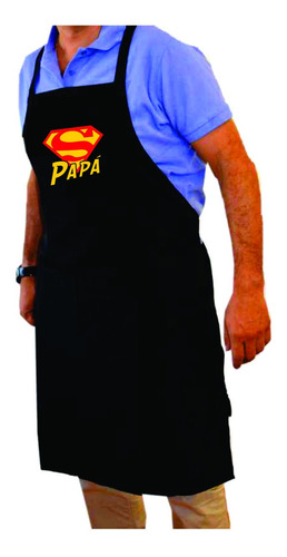 Delantal Super Papá- Regalo Día Del Padre Chef Cocinero 