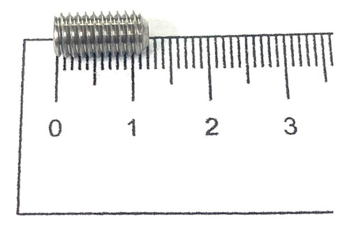 Tornillo Allen sin cabeza de acero inoxidable M3 x 5 mm, 10 piezas