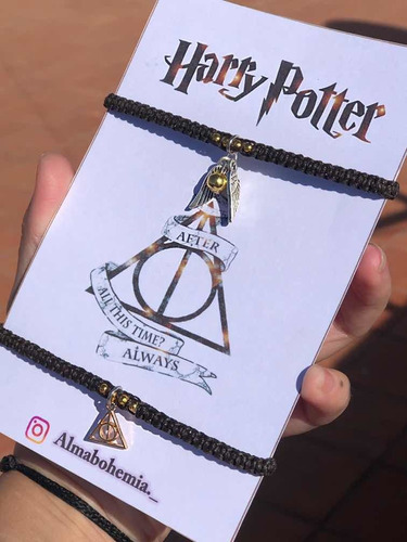 Pulseras Para Compartir Amistad Harry Potter Snitch Dorada