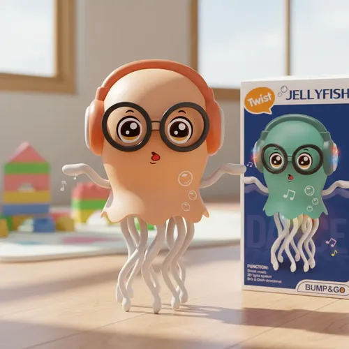 Polvo Dançarino Musical Com Luz Sensor Brinquedo Interativo