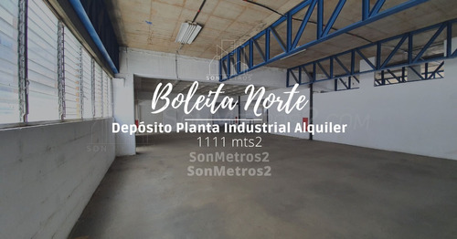 Depósito Planta Industrial Alquiler En Boleita Norte 1111 Mts2 Sonmetros2