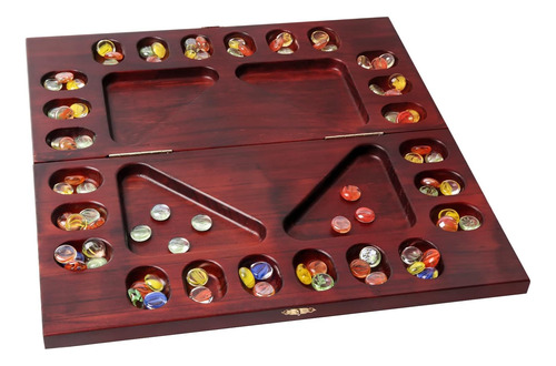 Gse Juego De Mesa Mancala Para 4 Jugadores Con Piedras De Vi