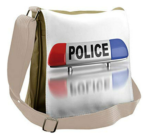 Bolso De Mensajero - Ambesonne Street Bag, Police Car Sirens