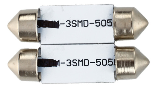 2 Bombillas Led C5w Smd 5050 De 36 Mm, Color Blanco Xenón Sh