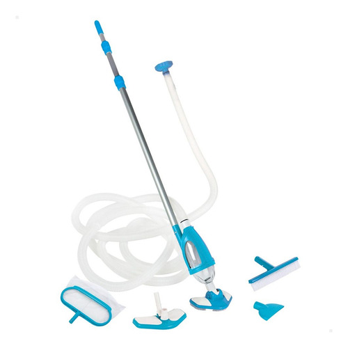 Kit De Limpeza Piscina Deluxe Vacuum Aspirador Escova Intex