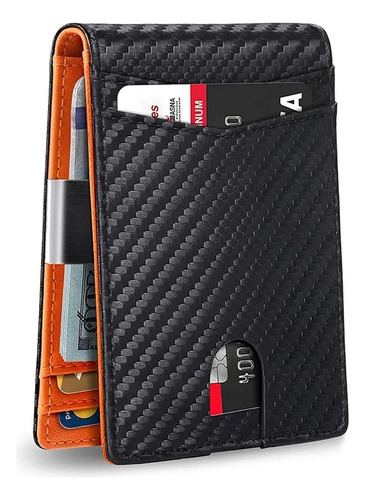 Billetera Cartera Para Hombre De Fibra De Carbon