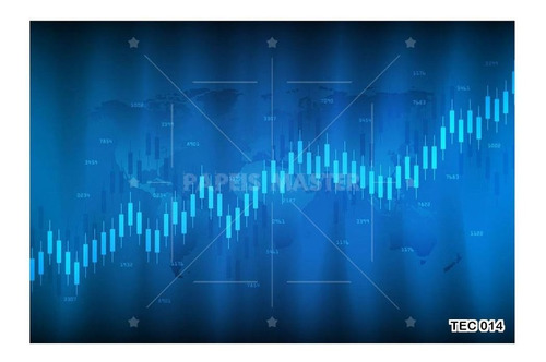 Adesivo De Parede Tecnologia Finanças Informação 7m² Tec14